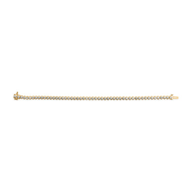 10K Yellow Gold 4.0 Cttw Lab Grown Diamond Tennis Bracelet