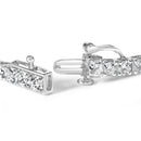 10K White Gold 6.00 Cttw Classic Natural Diamond Tennis Bracelet-2
