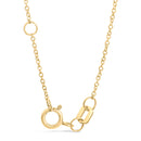 10K Yellow Gold 1/10 Cttw Diamond Paperclip Charm Adjustable Link Bracelet  (I-J Color, I1-I2 Clarity) - 7.25 Inch-2