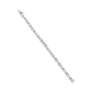 14K White Gold 3.0 Cttw Invisible Set Princess Cut Diamond Link and Buckle 7.25" Tennis Bracelet (I-J Color, I1-I2 Clarity)-8