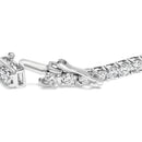 14K White Gold 7.0 cttw 4-Prong Set Lab Grown Diamond 7" Tennis Bracelet-2
