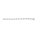 .925 Sterling Silver 1/4 Cttw Diamond Infinity Heart Link Bracelet-3
