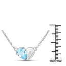 1.90 Carat Genuine Blue Topaz .925 Sterling Silver Pendant-3