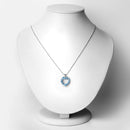 1.90 Carat Genuine Swiss Blue Topaz .925 Sterling Silver Pendant-2