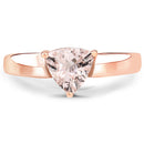 0.90 Carat Genuine Morganite .925 Sterling Silver Ring-3