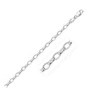 4.6mm 14k White Gold Oval Rolo Bracelet-1