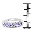 1.19 Carat Genuine Tanzanite .925 Sterling Silver Ring-3