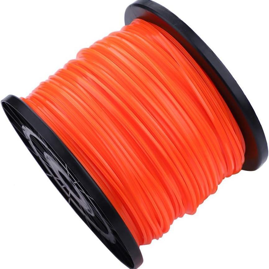 .095-Inch Square Grass Trimmer Line 3 Pound for Echo SRM235 SRM230 Stihl FS56RC FS55R Husqvarna 128LD Ryobi RY253SS String Trimmer