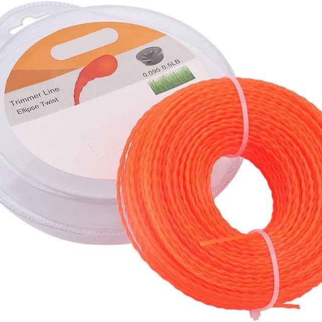Hipa .095” 0.5-Pound by 170-foot Trimmer Line Round Twist,Commercial 2.4mm/.095-Inch String Trimmer Line, Weed Eater String 095, SOAK for 24H Before Using
