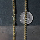 4.1mm 14k Yellow Gold Diamond Cut Round Franco Chain-6