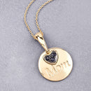0.20 Carat Genuine Blue Sapphire .925 Sterling Silver Pendant-4