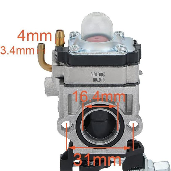 300486 Carburetor for Earthquake E43 E43CE Auger MC43 MC43CE MC43E MD43 Tiller Cultivator WE43 WE43E Edger # A200774 A201112 WYK-74 15mm Intake