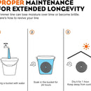 .095 5-Pound by 1889-ft Round Twist Commercial Trimmer Line in Spool Weed Eater with 2.4 mm/095-Inch Line Cutter Orange SOAK for 24H Before Using-9