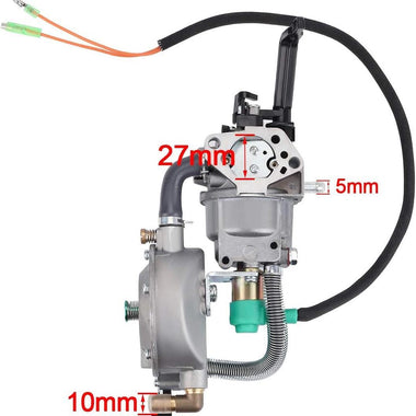 Hipa GX390 188F Generator Dual fuel Carburetor LPG CNG Conversion kit 4.5-5.5KW Manual Choke Carb - 0