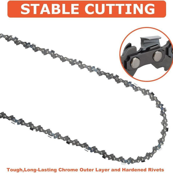 16 Inch Chain 3/8 LP .050 Gauge 55 DL For Sthil MS170 MS180 MS210 MS230 MS250 Chainsaw Replace 91PX055G S55