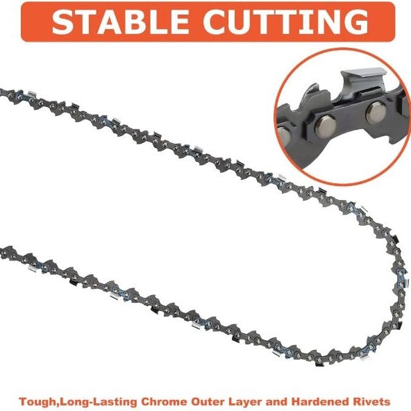 8 Inch Chain 3/8 LP .050 Gauge 33 DL for S33 Sun Joe SWJ800E SWJ802E SWJ806E Harbor Freight Portland 62896 68862 Remington Electric Pole Saw - 0