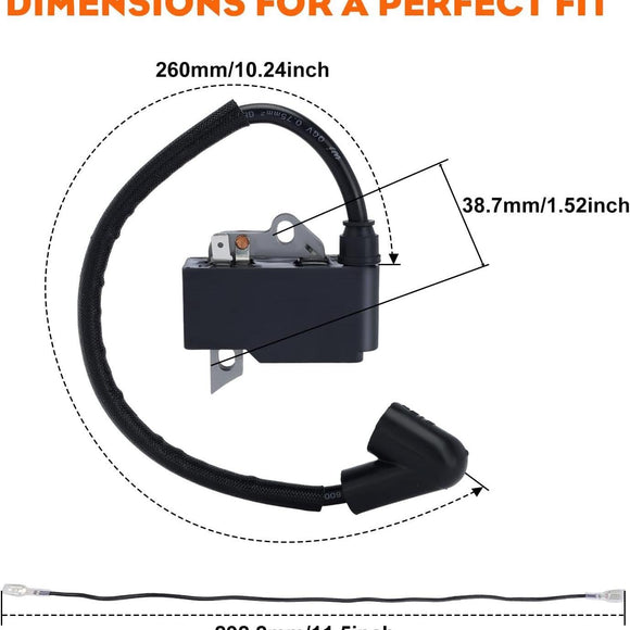 Ignition Coil For 545046701 Husqvarna 128L 128LD 128LDX 128C 128CD 128R 128 RJ 128 DJX 124L 124R 125E 125C 125R 125RJ 125L Trimmer Brushcutter