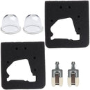 Hipa 2PCS 17211-ZM3-800 Air Filter for Honda GX22 GX31 Engine FG100 Tiller Cultivator w Primer Bulb Fuel Filter-1