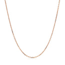 18k Rose Gold Diamond Cut Cable Link Chain (1.10 mm)-2