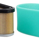 2-Pack 496894S 493909 5053K Air Filter for JD GX85 SX85 SABRE 1542HS 1546GS 1638HS 1642HS 1742HS 12.5-17 HP Mower W 272403S 272403 Pre Filter-2