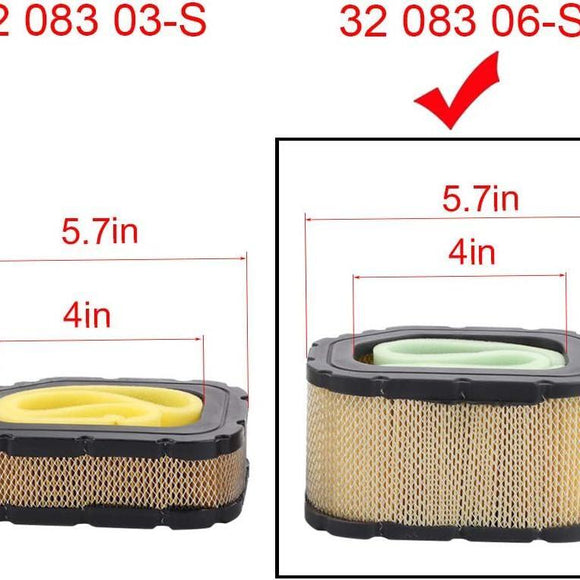 Hipa 32-083-06 Air Filter For Kohler SV710 SV715 SV720 SV725 SV730 SV735 SV740 SV810 SV820 SV830 SV840 Courage Engine Tractor 32-083-06S 32 883 03-S1