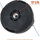 Hipa T35 Trimmer Head for Husqvarna 535LS 535RJ 535Rx 353Rxt 543RS 543RBDx 553RBx Weed Trimmer Parts (M12*1.75L) 578446401-2