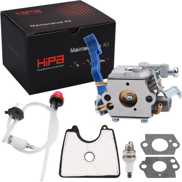 Hipa 125B Carburetor Kit for Husqvarna 125BVX 125BX Leaf Blower Parts 28CC 170-MPH 470-CFM Replace 545081811 545112101 581798001