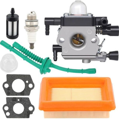 Hipa 4601 120 0600 Carburetor Air Filter Kit for STIHL MM55 MM55C Tiller Multi Engine Replace Zama C1Q-S202A C1Q-S202