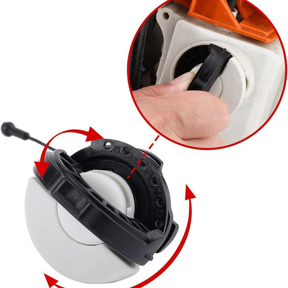 Hipa Fuel Cap Oil Cap for STHIL MS390 MS250 MS210 MS230 MS240 MS250C MS260 MS340 MS360 MS360C Chainsaw Replace 0000-350-0525 0000-350-0526