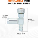 Hipa 951-0171 751-0171 Fuel Shut Off Valve 735-0149 935-0149 Fuel Tank Bushing for MTD Troy Bilt Lawn Mower Portable Generator Snow Blower Tiller-4