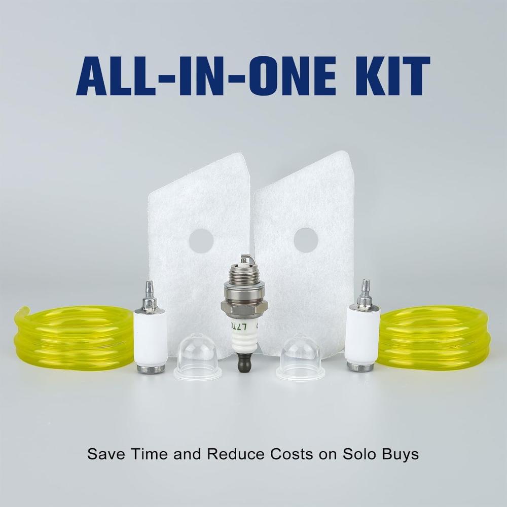 Air Filter Kit for Husqvarna 125L 128L 128CD 128LD 124L Trimmer Brushcutter With Primer Bulb Fuel Line # 530 15 02-53 - 0