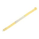 14K Yellow Gold 3 5/8 cttw Invisible Set Princess-Cut Diamond ID Tennis Bracelet (I-J Color, SI1-SI2 Clarity) - Size 7"-5