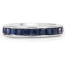 3.12 Carat Genuine Blue Sapphire .925 Sterling Silver Ring-3