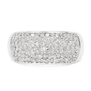 0.96 Carat Genuine White Diamond .925 Sterling Silver Ring-3