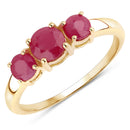 1.15 Carat Genuine Ruby 14K Yellow Gold Ring-1