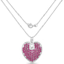 8.03 Carat Genuine Ruby .925 Sterling Silver Pendant-2