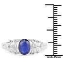 1.40 Carat Genuine Kyanite .925 Sterling Silver Ring-3