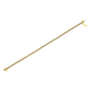 14K Yellow Gold Plated .925 Sterling Silver 8.0 Cttw Diamond Classic Link Tennis Bracelet (K-L Color, I2-I3 Clarity) - 7-1/4"-5