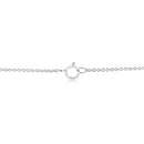14K White Gold 1/2 Cttw Lab Grown Oval Shape Solitaire Diamond East West 18" Pendant Necklace (E-F Color, VS1-VS2 Clarity)-4