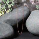 14k Rose Gold Diamond Cut Cable Link Chain 0.7mm-4
