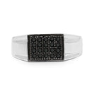 0.30 Carat Genuine Black Diamond .925 Sterling Silver Ring-4