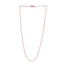 Adjustable Cable Chain in 14k Rose Gold (0.97 mm)-2