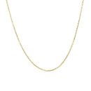 14k Yellow Gold Diamond Cut Cable Link Chain 0.8mm-2