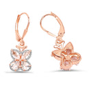 18K Rose Gold Plated 1.88 Carat Genuine Morganite .925 Sterling Silver Earrings-3