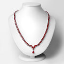41.63 Carat Genuine Glass Filled Ruby .925 Sterling Silver Necklace-3