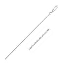 14k White Gold Diamond Cut Rolo Chain 1.1mm-1