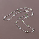 6.30 Carat Genuine Peridot .925 Sterling Silver Necklace-3