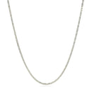 14k White Gold Lumina Pendant Chain 1.0mm-2