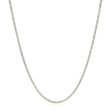 14k White Gold Lumina Pendant Chain 1.0mm - 0
