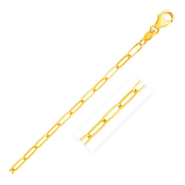 14K Yellow Gold Paperclip Bracelet (4.0mm) - 0